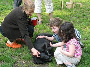 Teach your dog to be around children